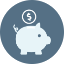 Piggy bank icon